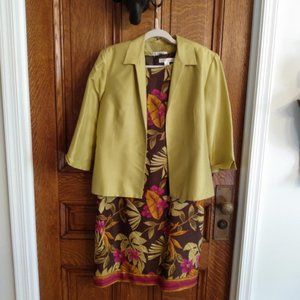 Rafael Dress Size 8 and Jacket Size 12, 100%silk very good condition